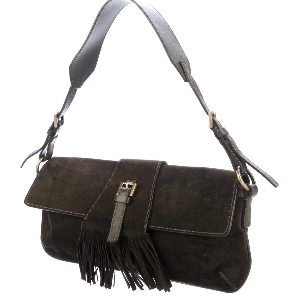 *SOLD* Authentic Burberry Suede Bag Brown Vintage